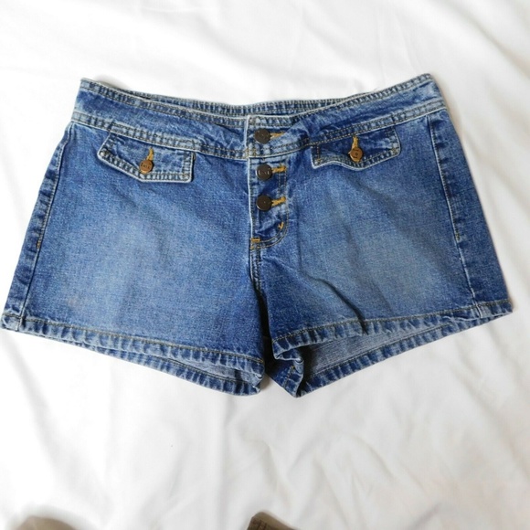 Lei Button Fly Jean Shorts Size 9 - Picture 1 of 5